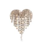 Melissa Odabash Crystal-embellished Heart Brooch