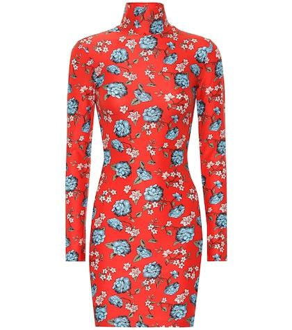 Vetements Floral Printed Minidress