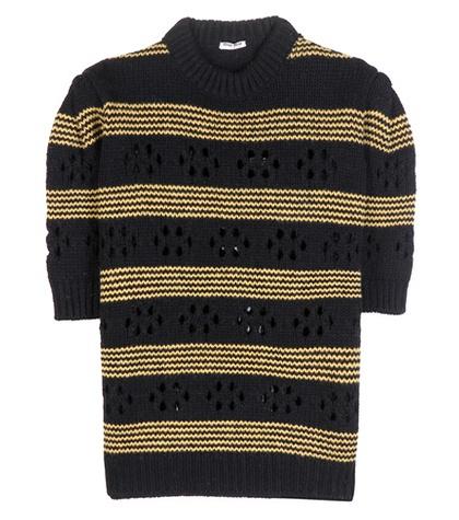 Miu Miu Striped Wool Sweater