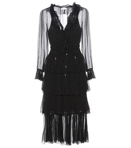 Prada Winsom Crinkle-georgette Dress