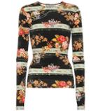 Preen By Thornton Bregazzi Ida Floral Stretch Crêpe Top
