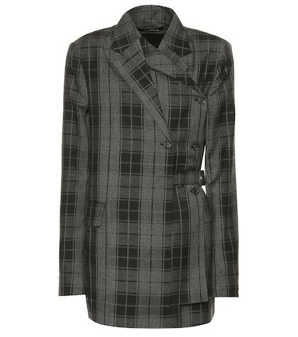 Tibi Checked Layered Blazer