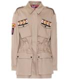 Miu Miu Embellished Cotton-blend Jacket