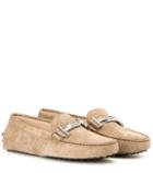Roger Vivier Gommino Double T Suede Loafers