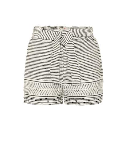 Lemlem Maya Striped Cotton-blend Shorts