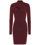 Mugler Ribbed Knit Cutout Dress