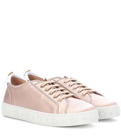 Aquazzura La Satin Sneakers