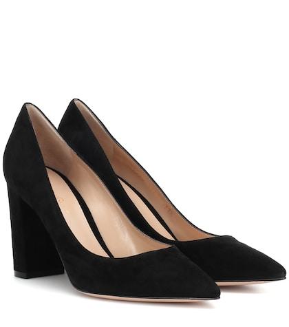 Stuart Weitzman Piper 85 Suede Pumps