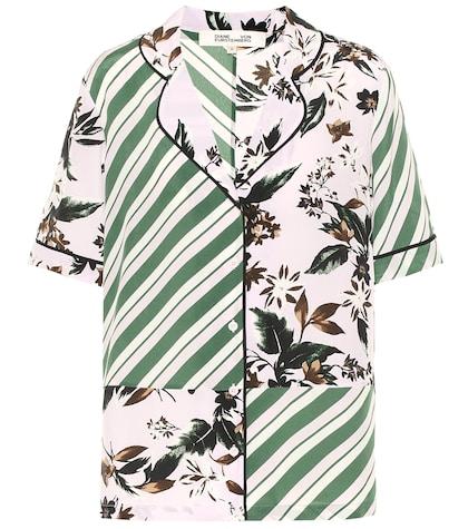Diane Von Furstenberg Iman Silk Crêpe De Chine Shirt