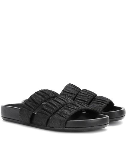 Victoria Beckham Granola Suede Sandals