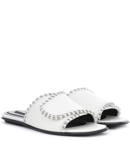 Loro Piana Leather Slides