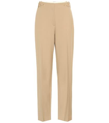 The Row Matea High-rise Linen-blend Pants