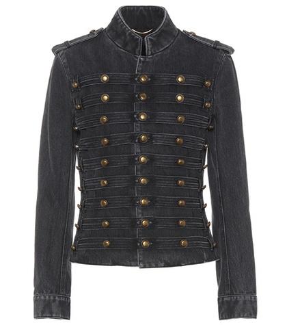 Saint Laurent Embellished Denim Jacket