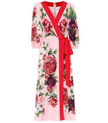 Dolce & Gabbana Floral-printed Silk Midi Dress