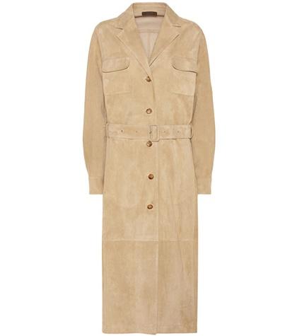 The Row Zoe Suede Coat