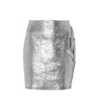 Balmain Embellished Metallic Miniskirt