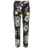 Erdem Ginnie Floral-printed Silk Trousers