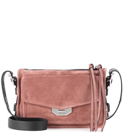 Fendi Small Field Suede Crossbody Bag