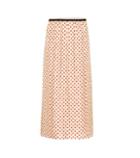 Gucci Pleated Silk Midi Skirt