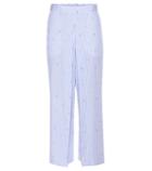Mcq Alexander Mcqueen Marion Striped Wide-leg Trousers
