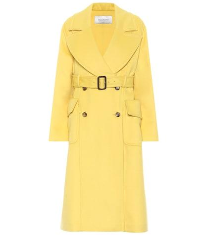 Valentino Angora And Wool Coat