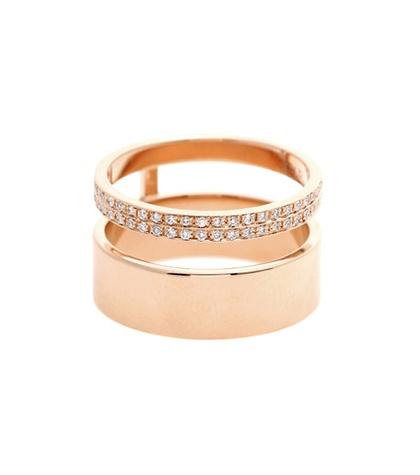 Repossi Berbere Module 18kt Rose Gold Ring With Diamonds