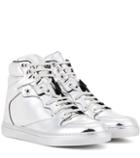Balenciaga Metallic Leather High-top Sneakers