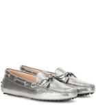 Tod's Heaven Laccetto Metallic Leather Loafers