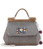 Dolce & Gabbana Sicily Mini Tweed Shoulder Bag