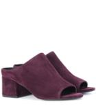 3.1 Phillip Lim Cube Suede Open-toe Mules