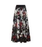 Ganni Simmons Embroidered Tulle Skirt