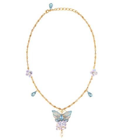 Dolce & Gabbana Crystal Butterfly Necklace