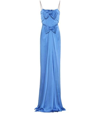 Gucci Embellished Satin Gown