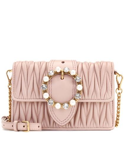 Melissa Odabash Matelassé Leather Shoulder Bag