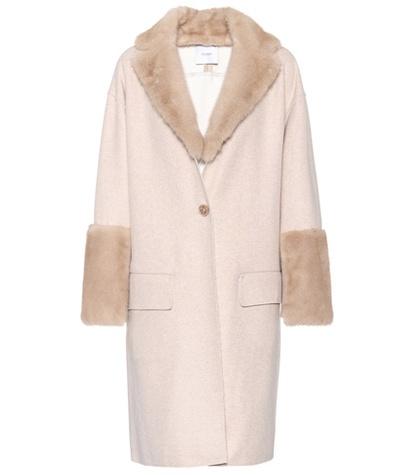 Agnona Mink-trimmed Cashmere Coat