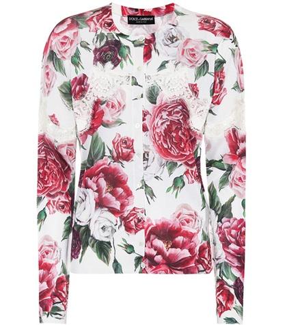 Dolce & Gabbana Silk-blend Cardigan With Lace