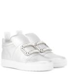 Stella Mccartney Sneaky Viv' Metallic Leather Sneakers