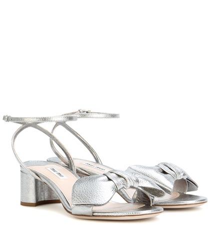 Miu Miu Leather Sandals