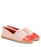 Mm6 Maison Margiela Canvas And Leather Espadrilles