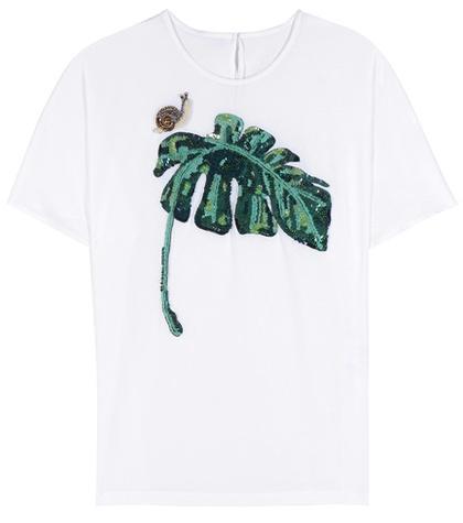 Dolce & Gabbana Embellished Silk Blouse
