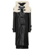 Loewe Shearling-trimmed Leather Coat