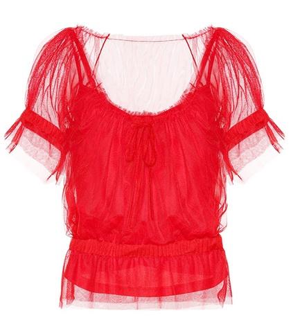 Staud Sweeny Tulle Top