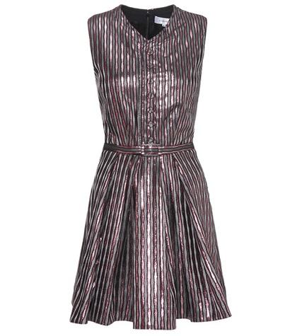 Carven Metallic Striped Dress