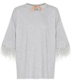 Marni Cotton T-shirt With Feathers