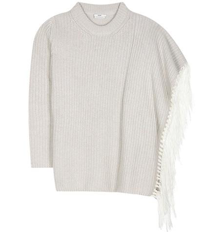 Gianvito Rossi Fringed Wool Sweater