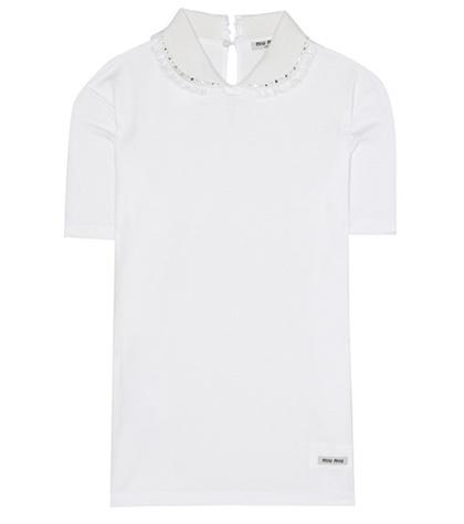 Mother Embellished Cotton T-shirt