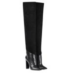 Saint Laurent Tanger 105 Leather And Suede Over-the-knee Boots