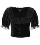 Marc Jacobs Cropped Velvet Top