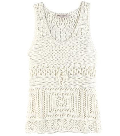Emilio Pucci Beach Crochet-knit Cotton Top