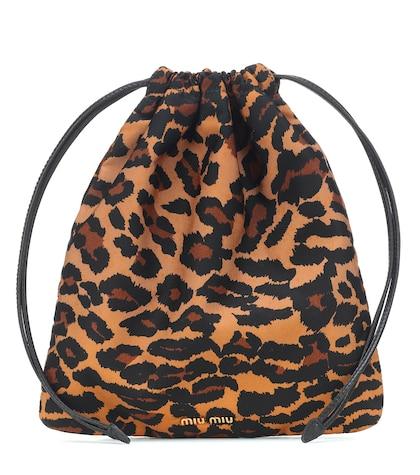 Jardin Des Orangers Leopard Drawstring Pouch